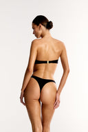 Black high-cut cheeky bikini bottom – Bailee Swim Azura